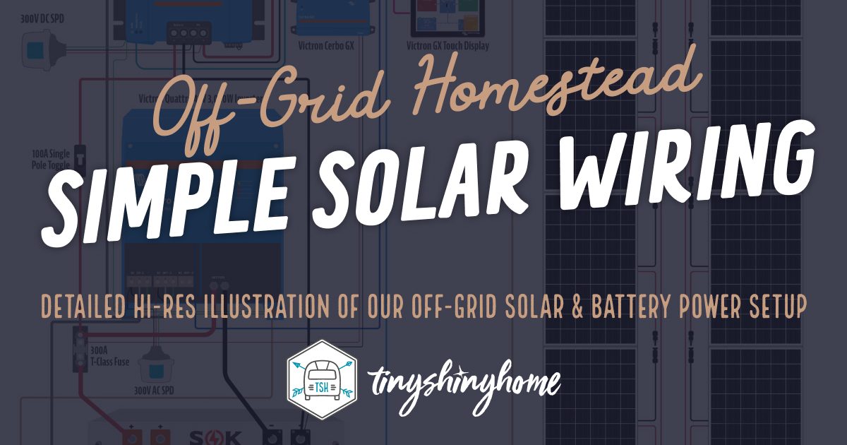 Simple Off-Grid Solar Wiring Diagram - Tiny Shiny Home