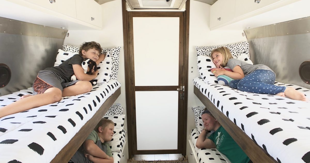 Bunk bed deals sheets for campers