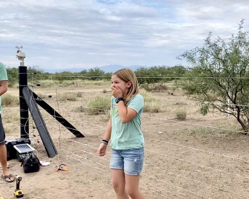 Someone just touched the electric fence!