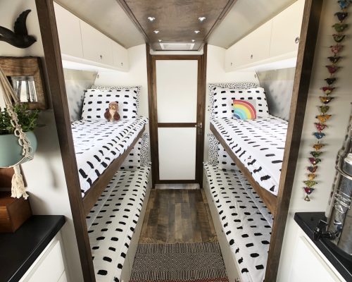 Beddy's on Bunkbeds in Airstream