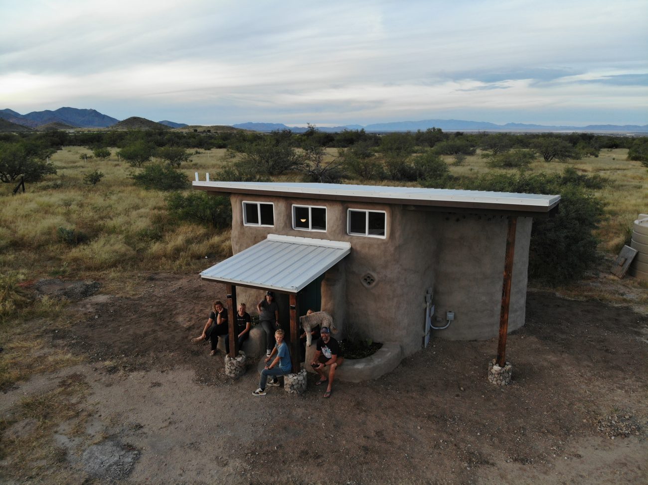 Solar Shed Earthbag Office