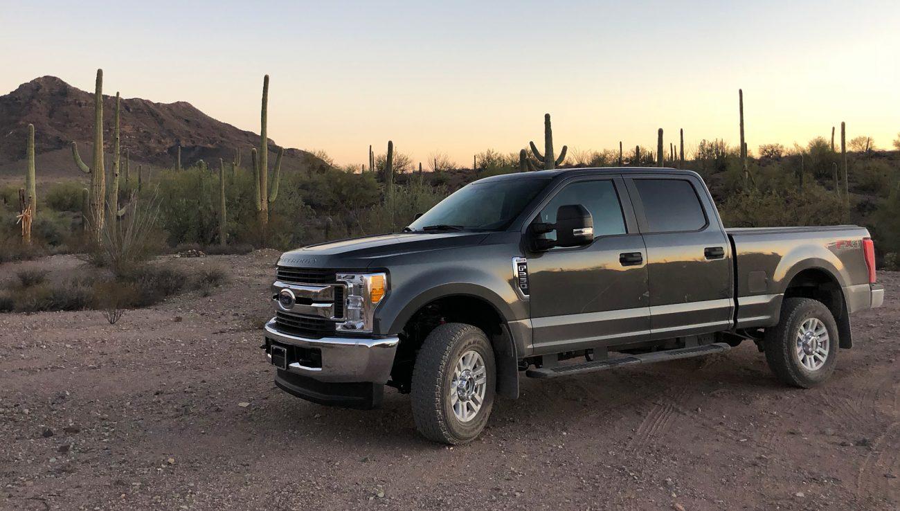 2017 Ford F250 At Sunset