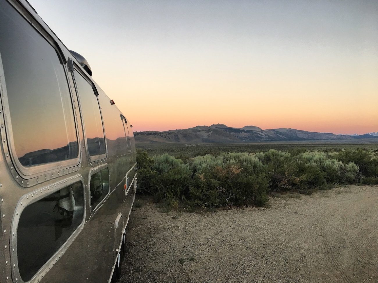Airstream Mono Lake Sunset