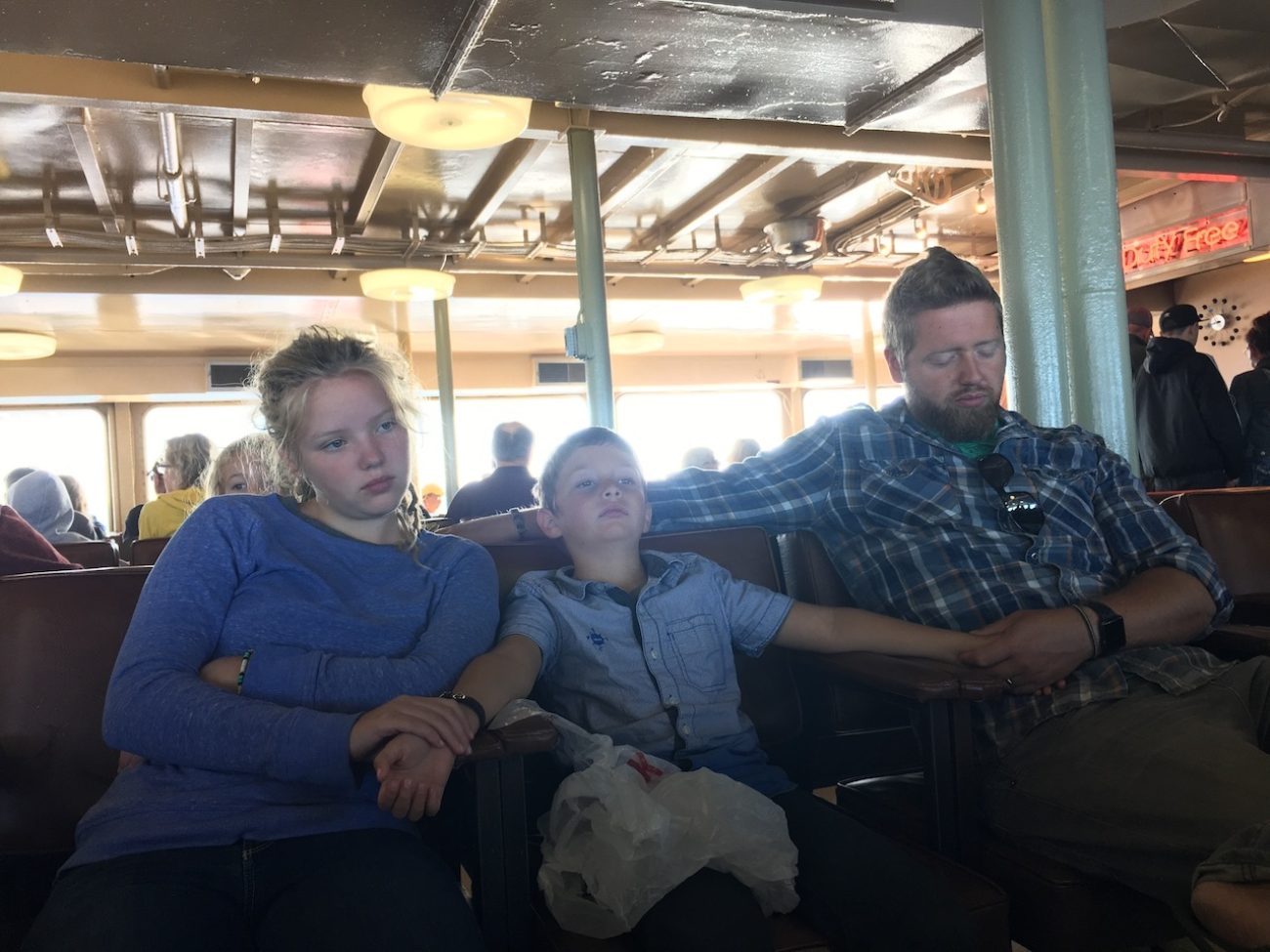 sick on ferry