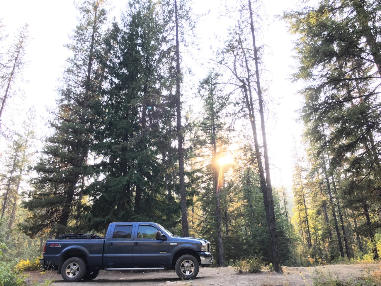 truck at creek