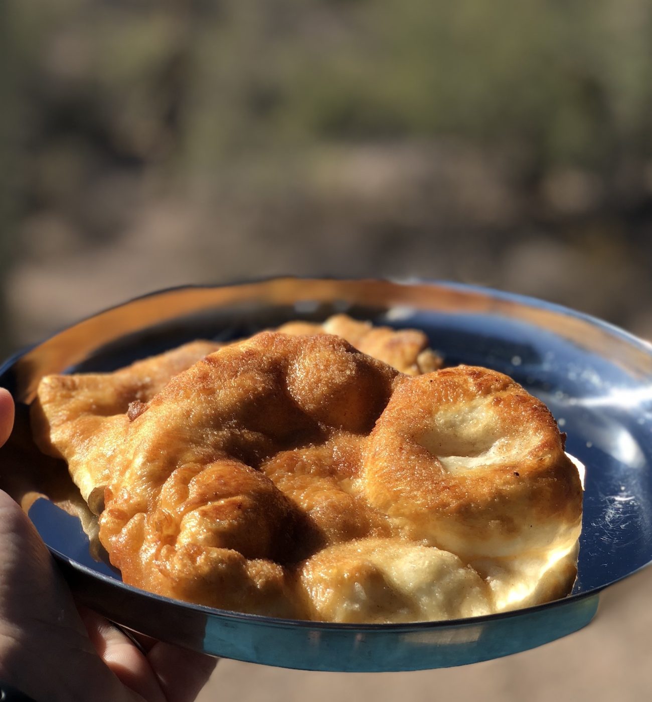Indian Fry Bread on Plate