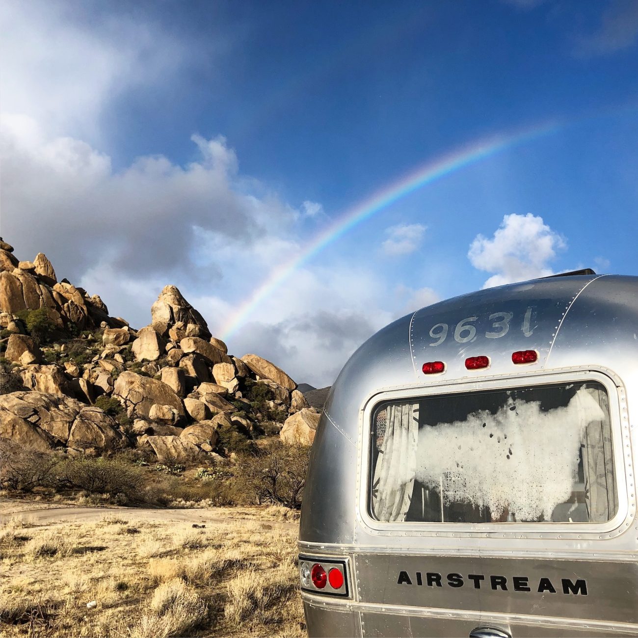 boondocking under a rainbow