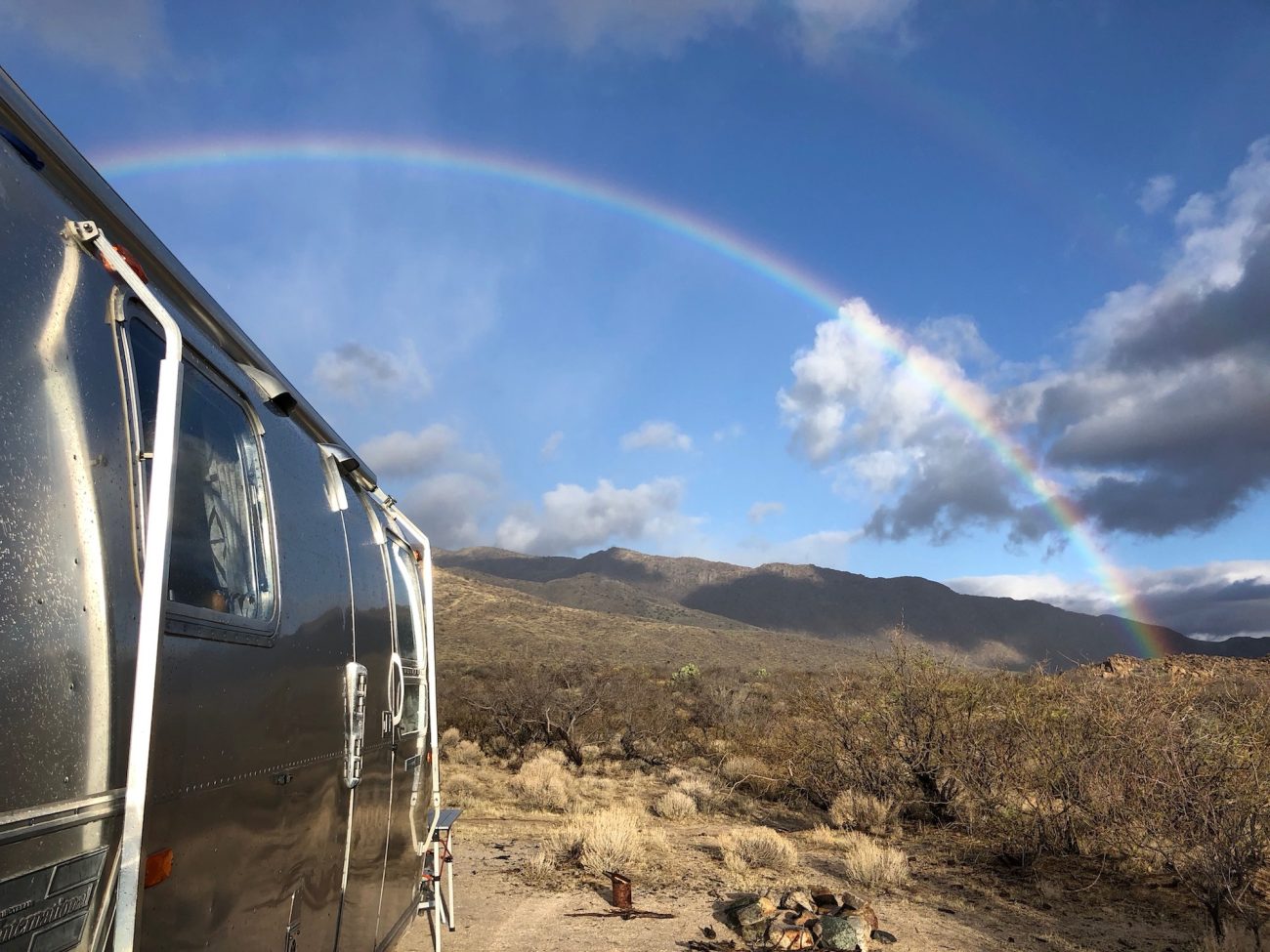 Rainbow and Boondocking in Arizona