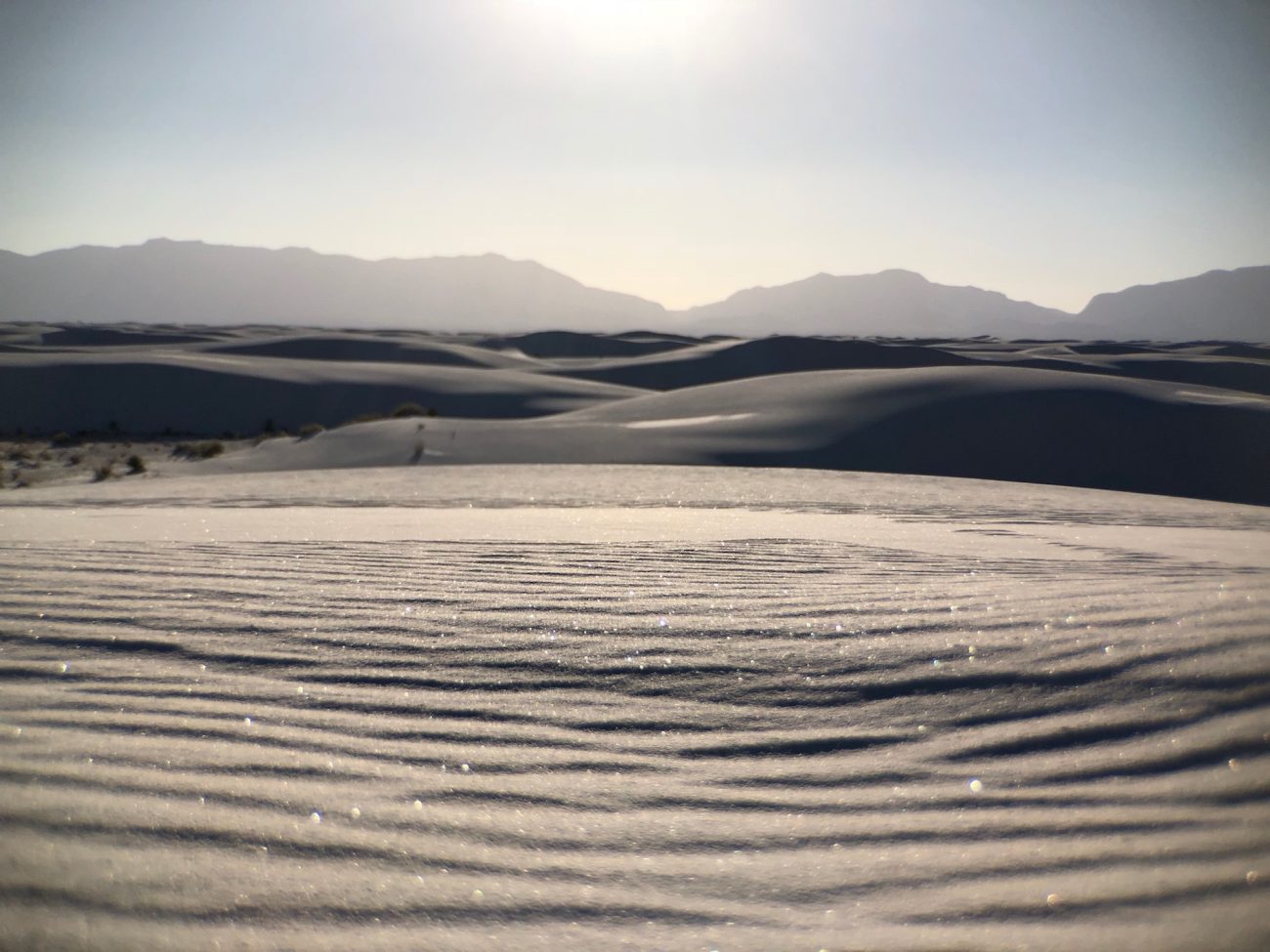 white sands national monument sunrise