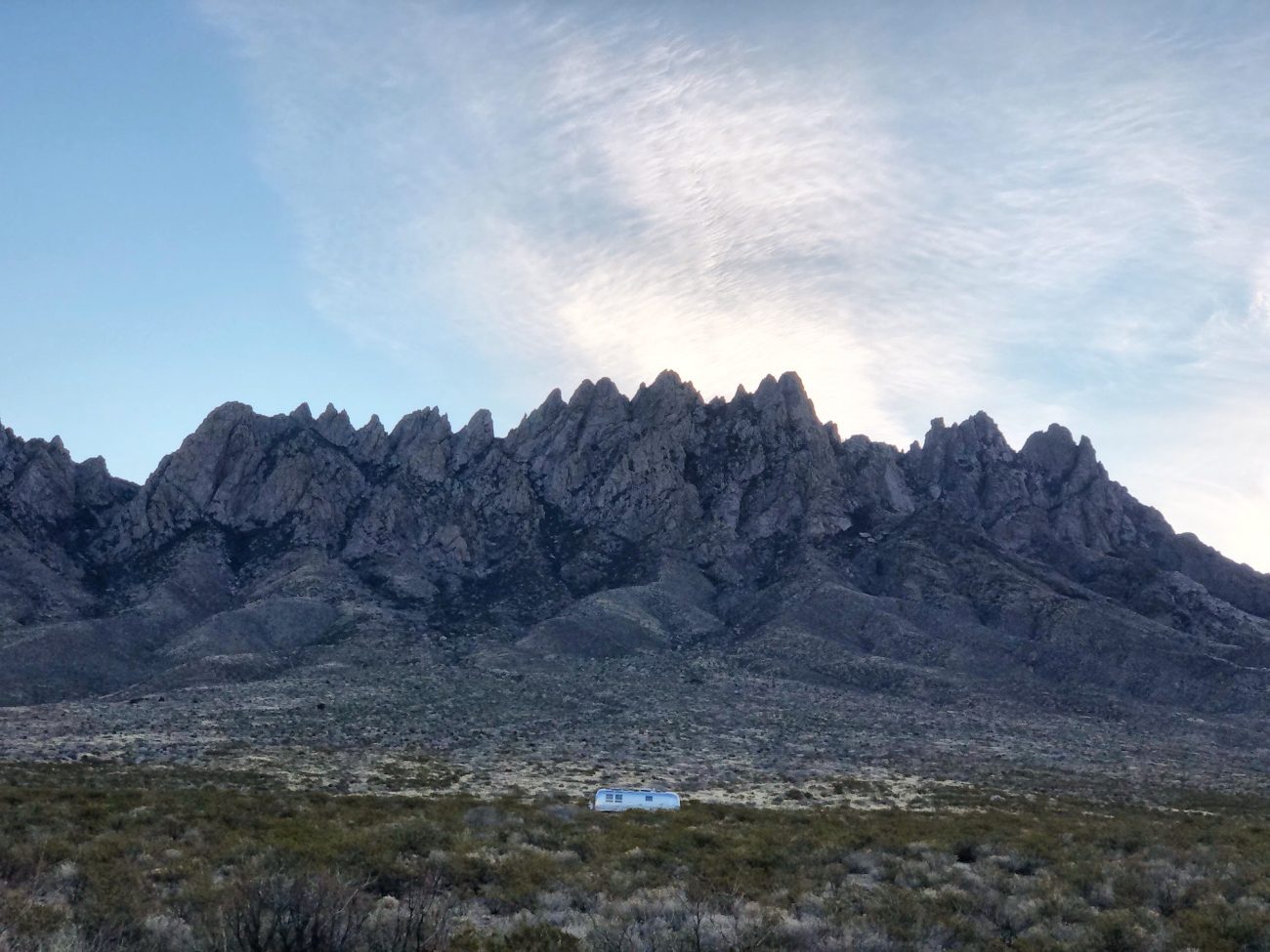 Airstream and the Organ Mountains