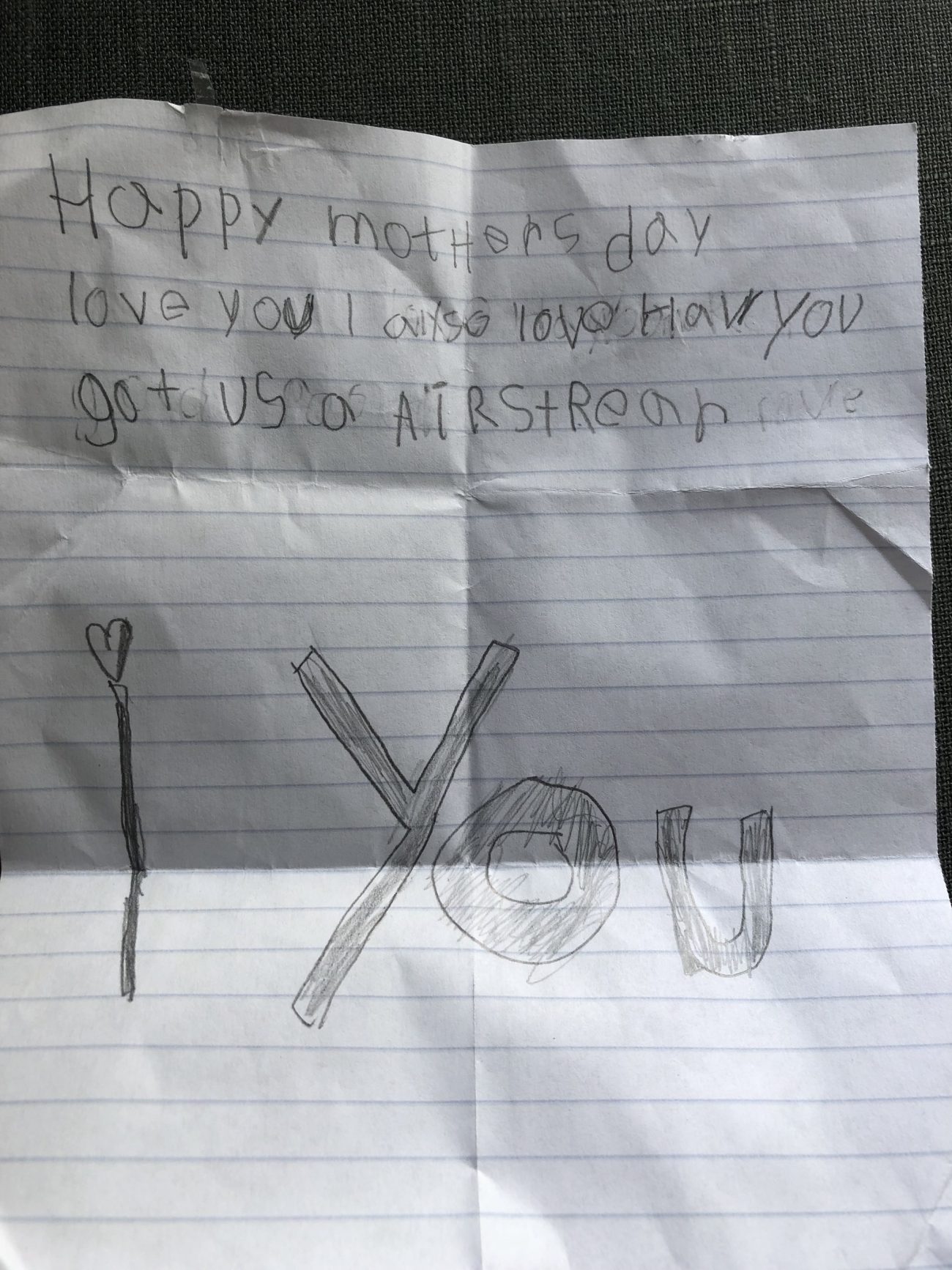 Jax's Card Inside