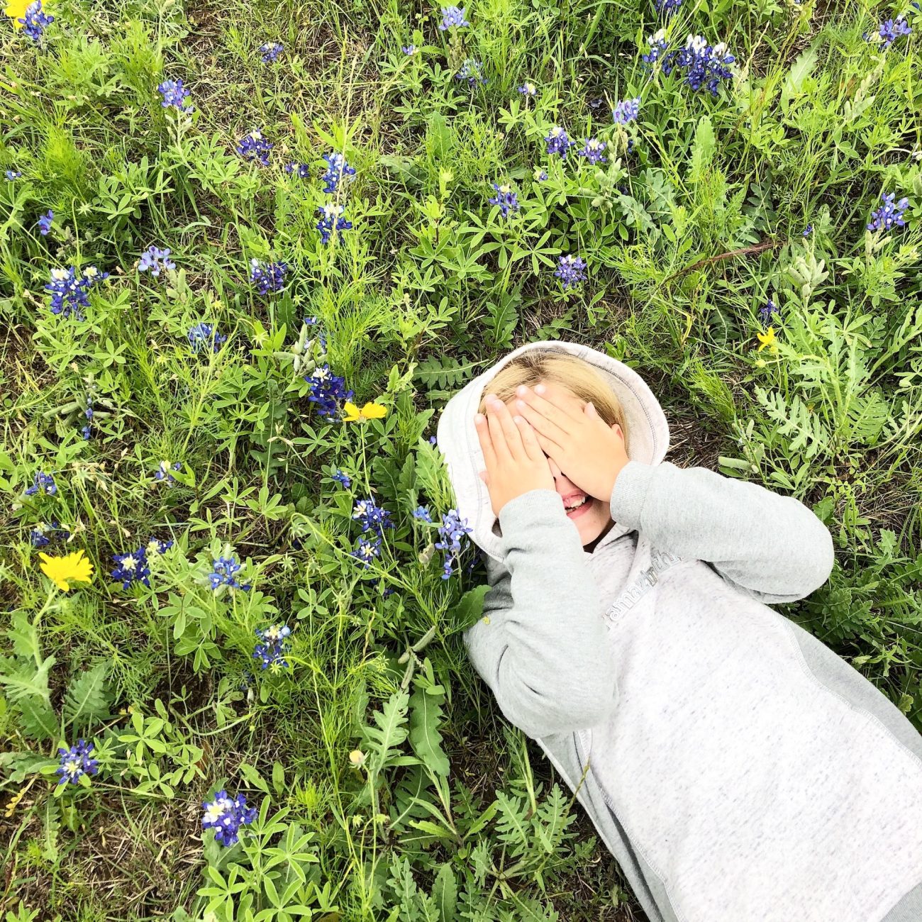 Ada in Wildflowers at McKinney Falls State Park