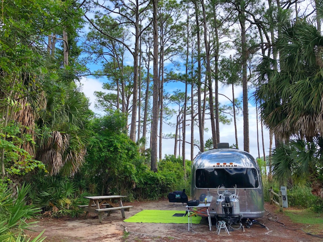 Airstream at St Andrews State Park