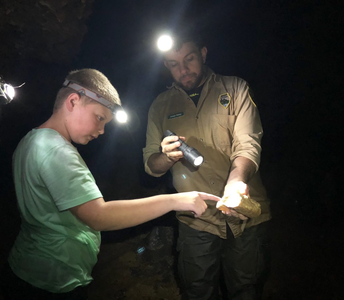 Cave tour at Norris Lake