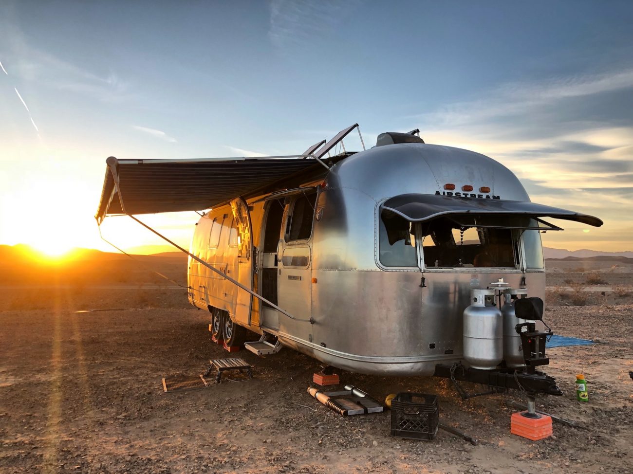 Airstream at Lake Mead