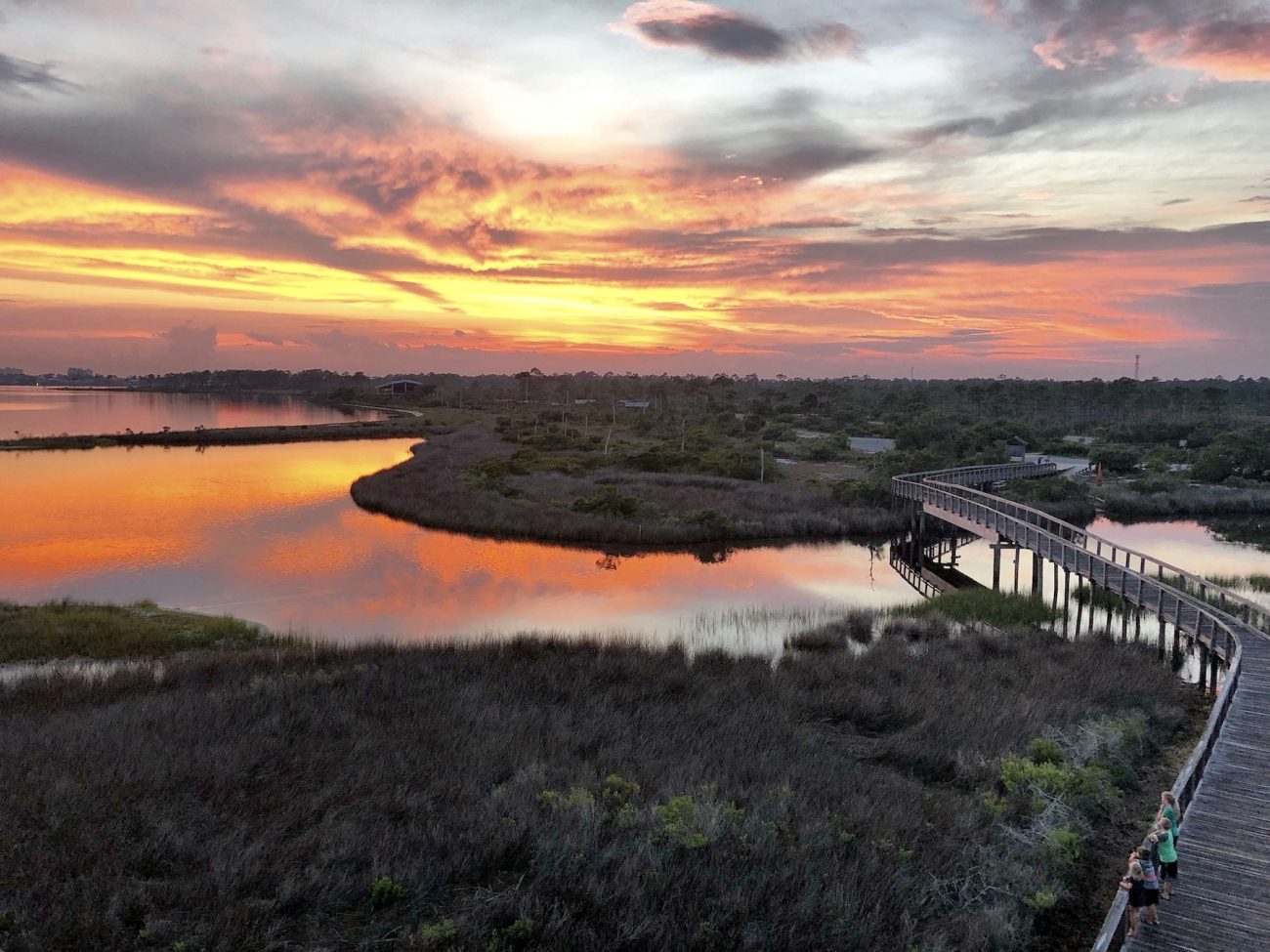 Big Lagoon State Park Lookout at Sunset