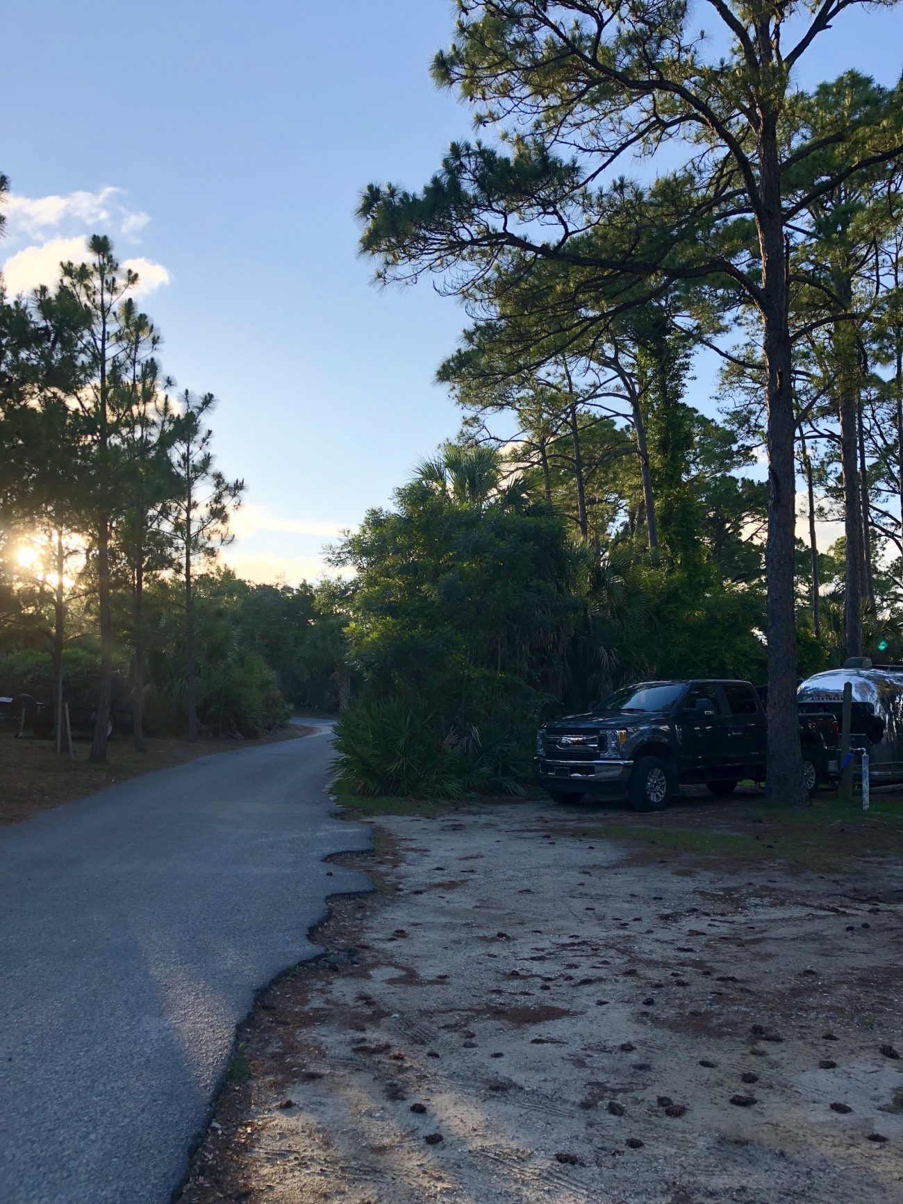 Campsite at St Andrews State Park
