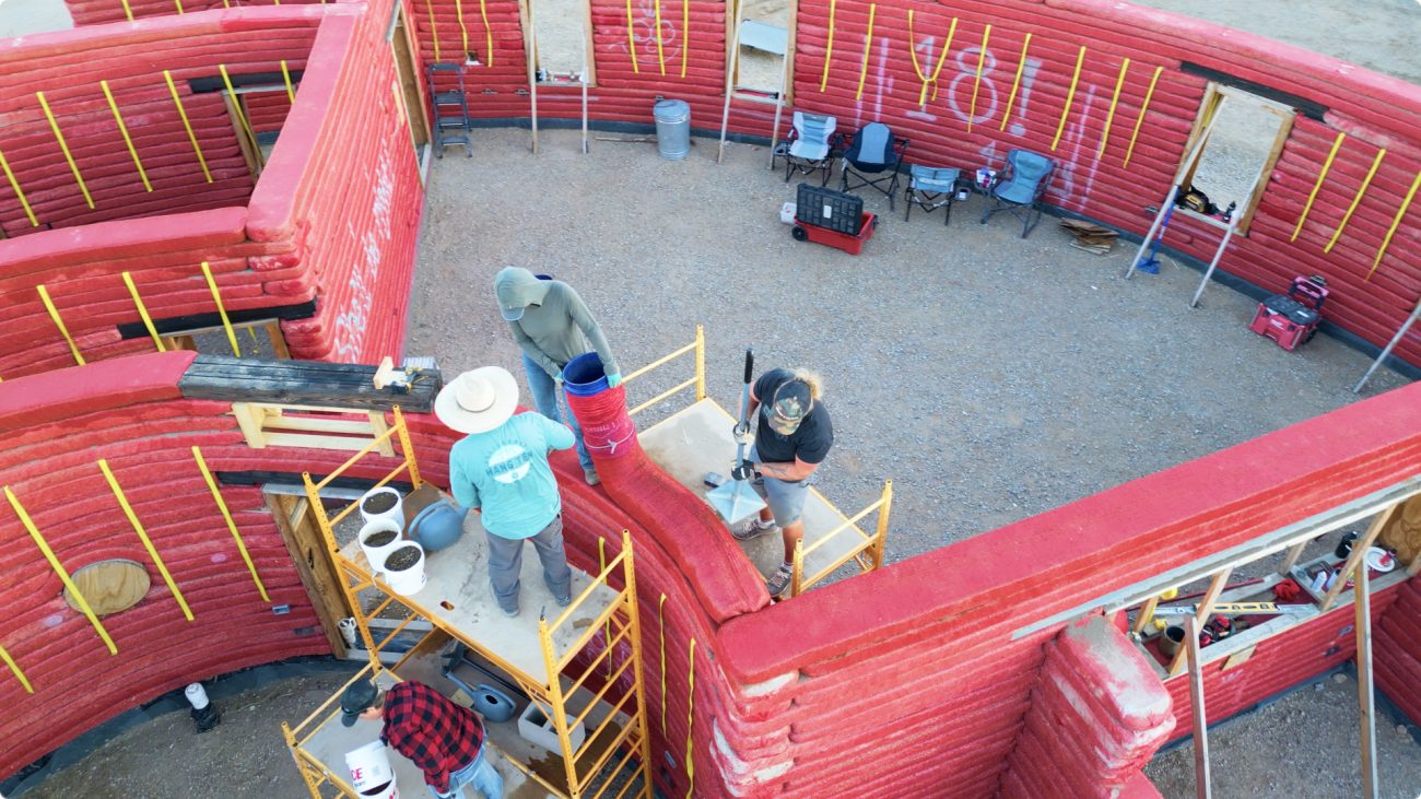 Earthbag Safety Drone Overhead