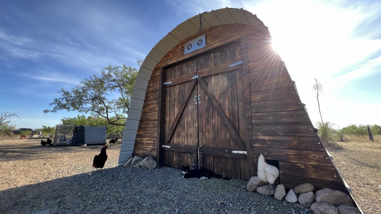 Feed Shed Front Low Animals