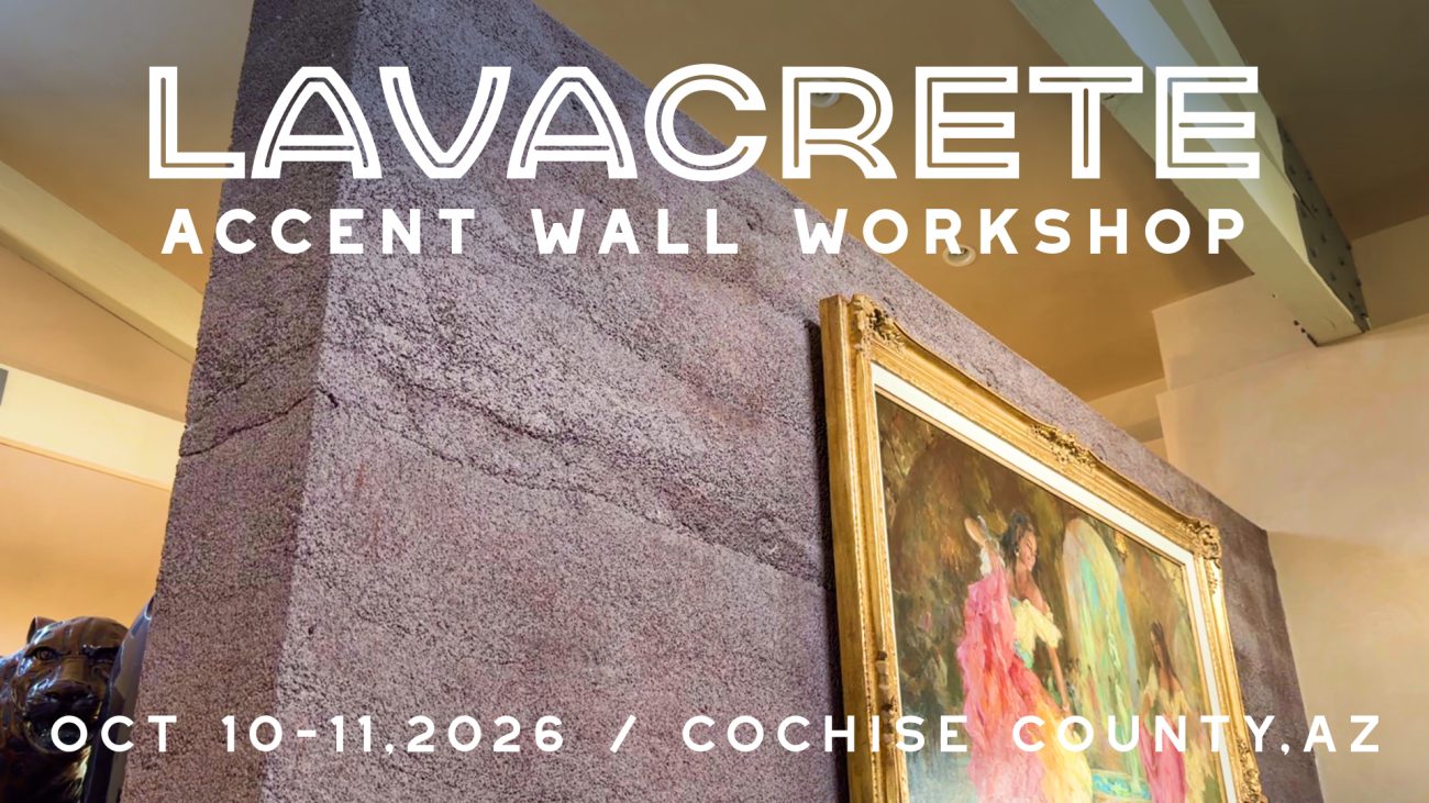 Lavacrete Accent Wall Workshop C