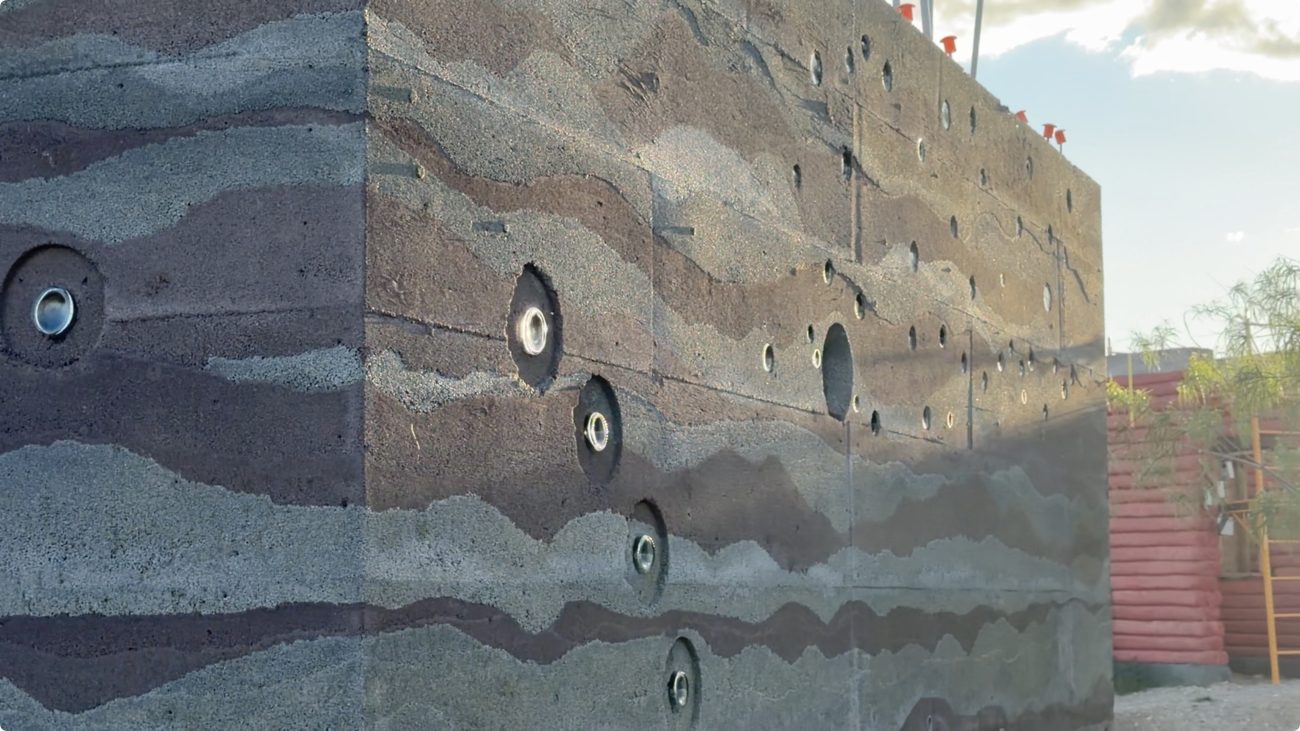 Lavacrete Wall