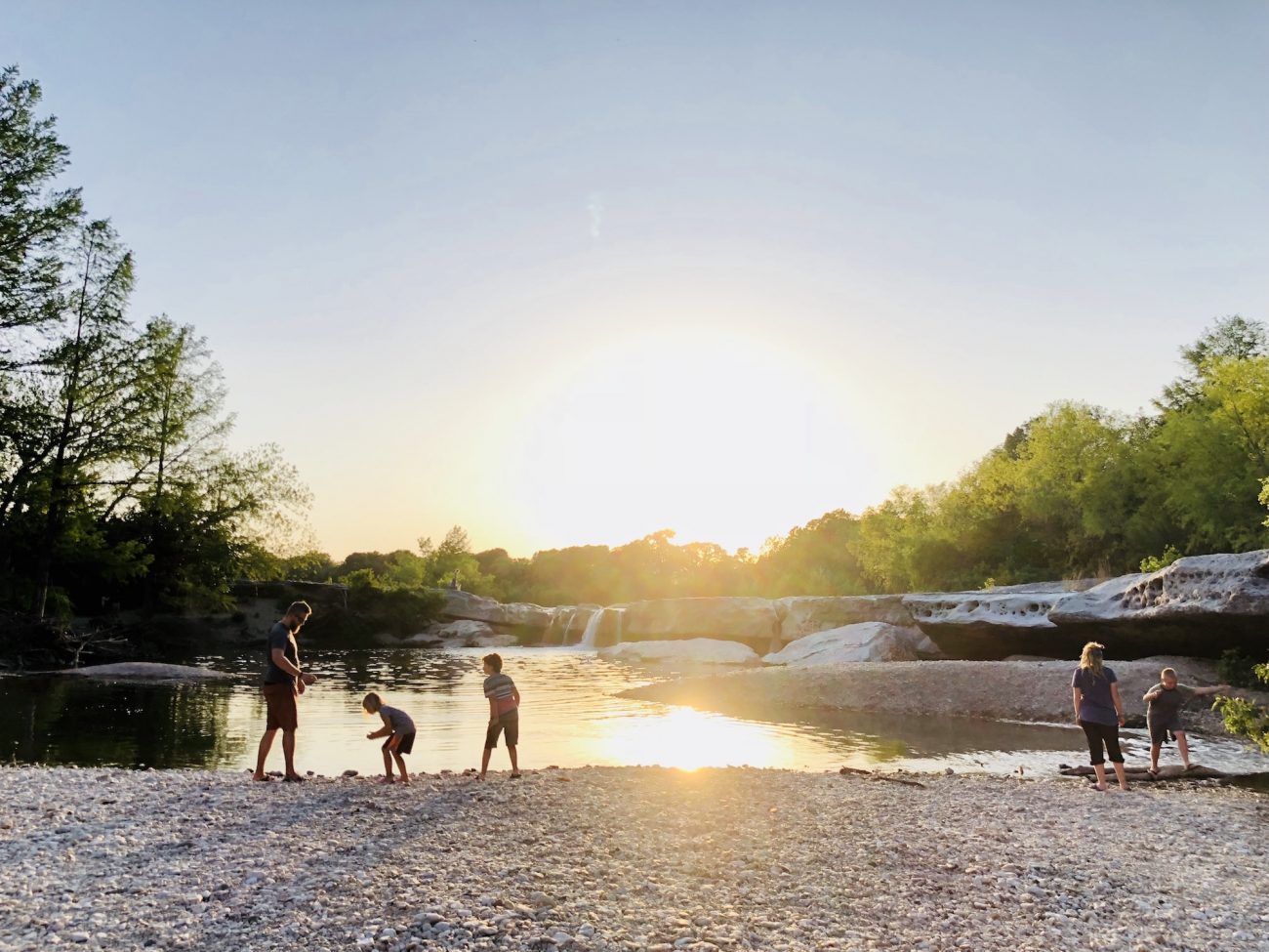 McKinney Falls State Park at Sunset