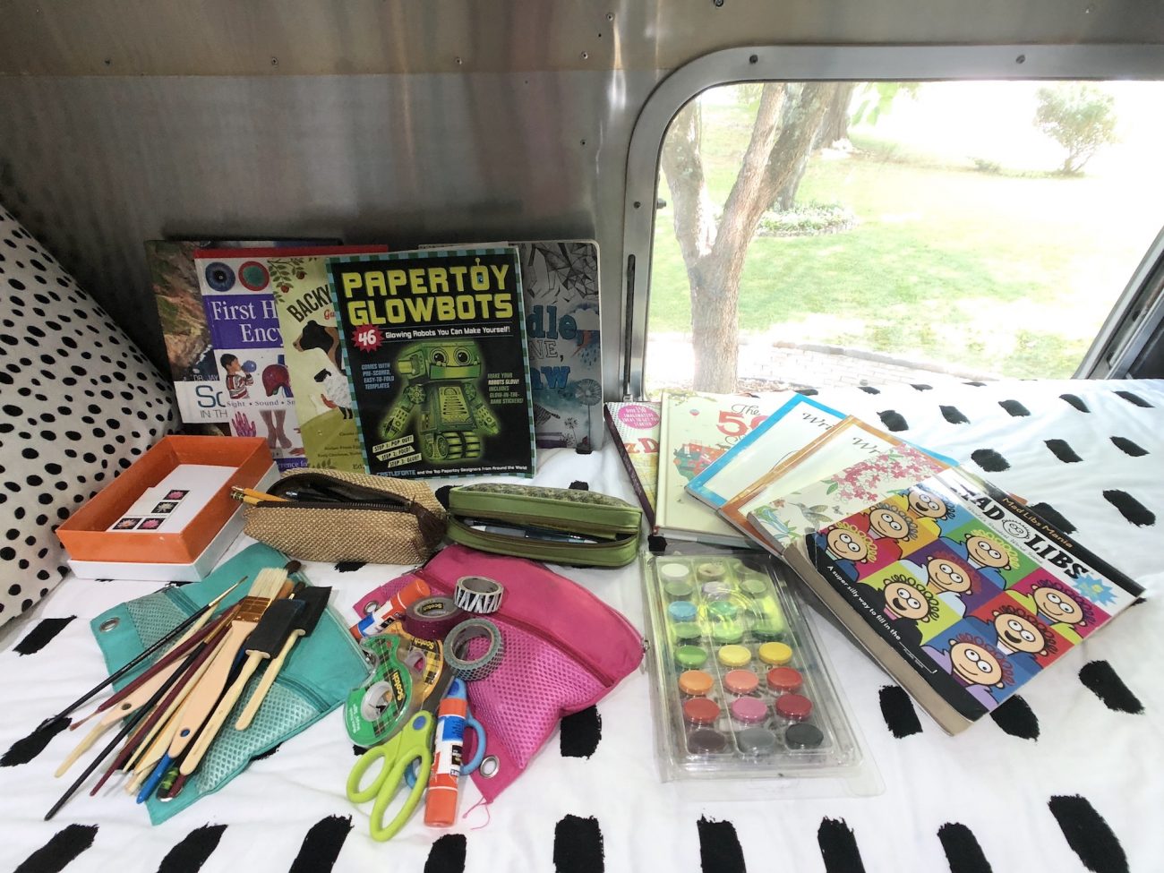 School Supplies in Airstream