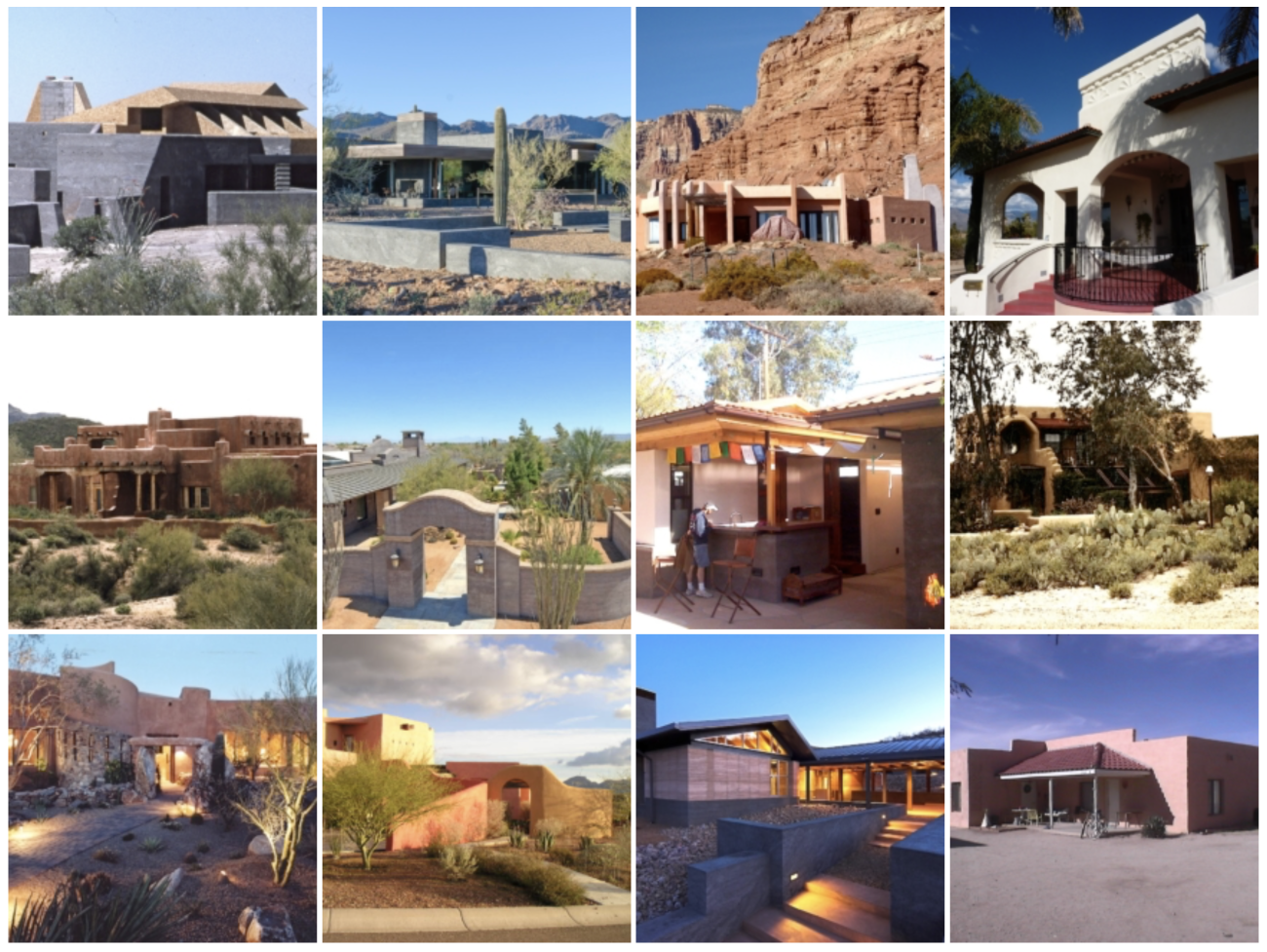 Lavacrete buildings designed by Paul Scwham
