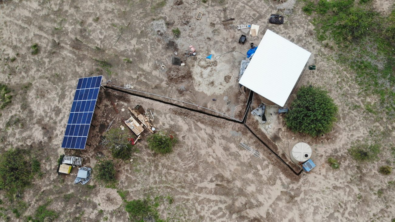 Solar and Electrical Trench View from Overhead
