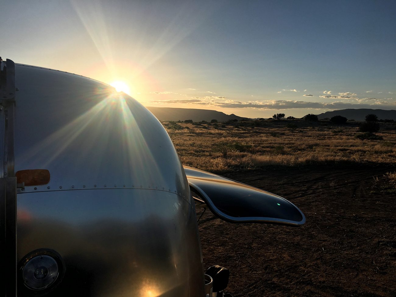 Airstream In Sedona Sunset