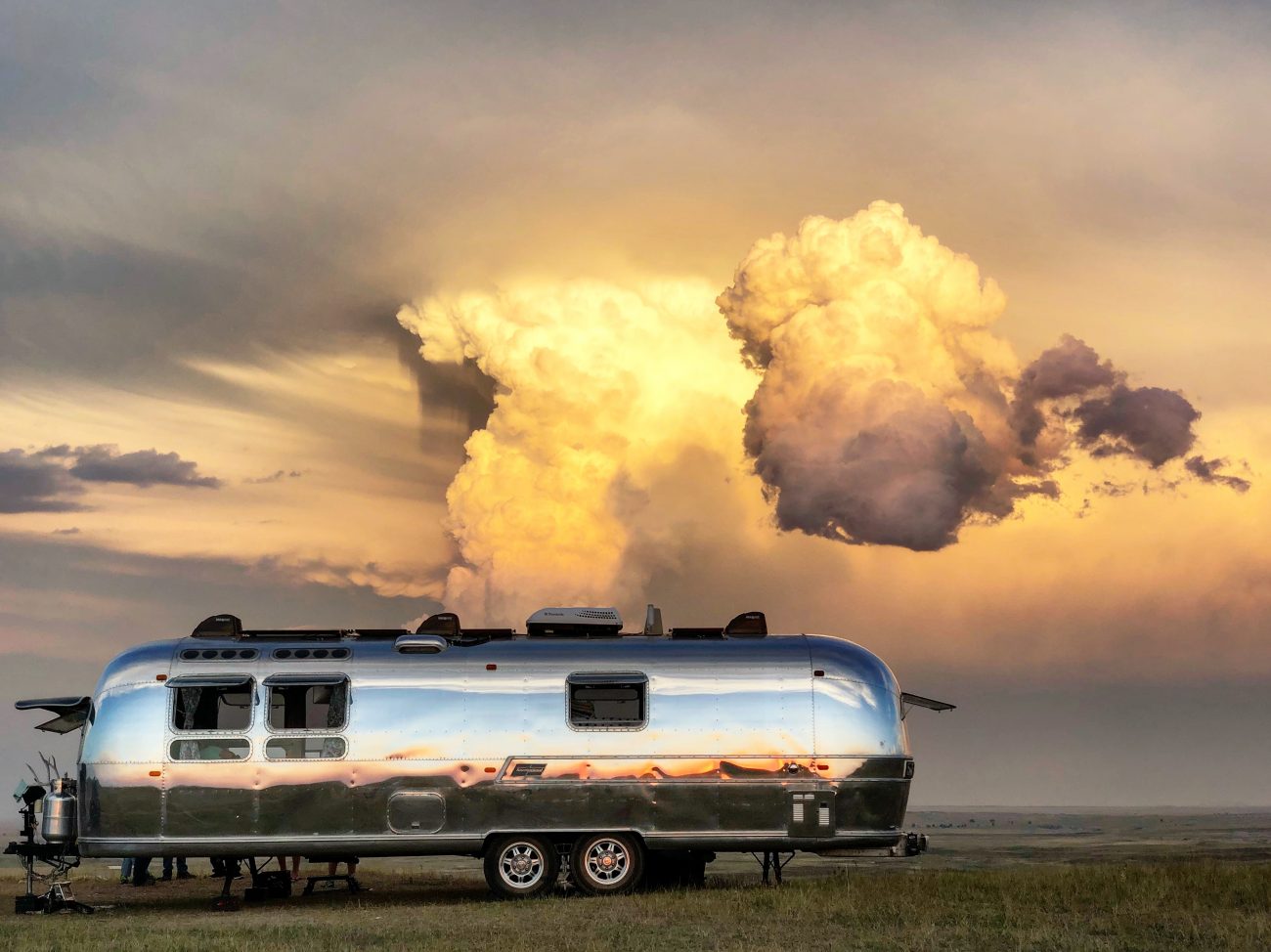 Badlands Clouds Airstream