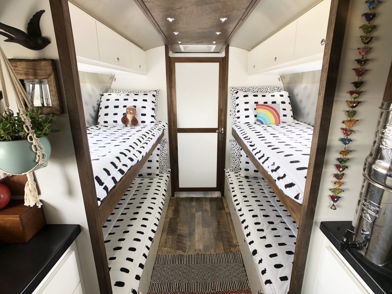 Beddy's on Bunkbeds in Airstream