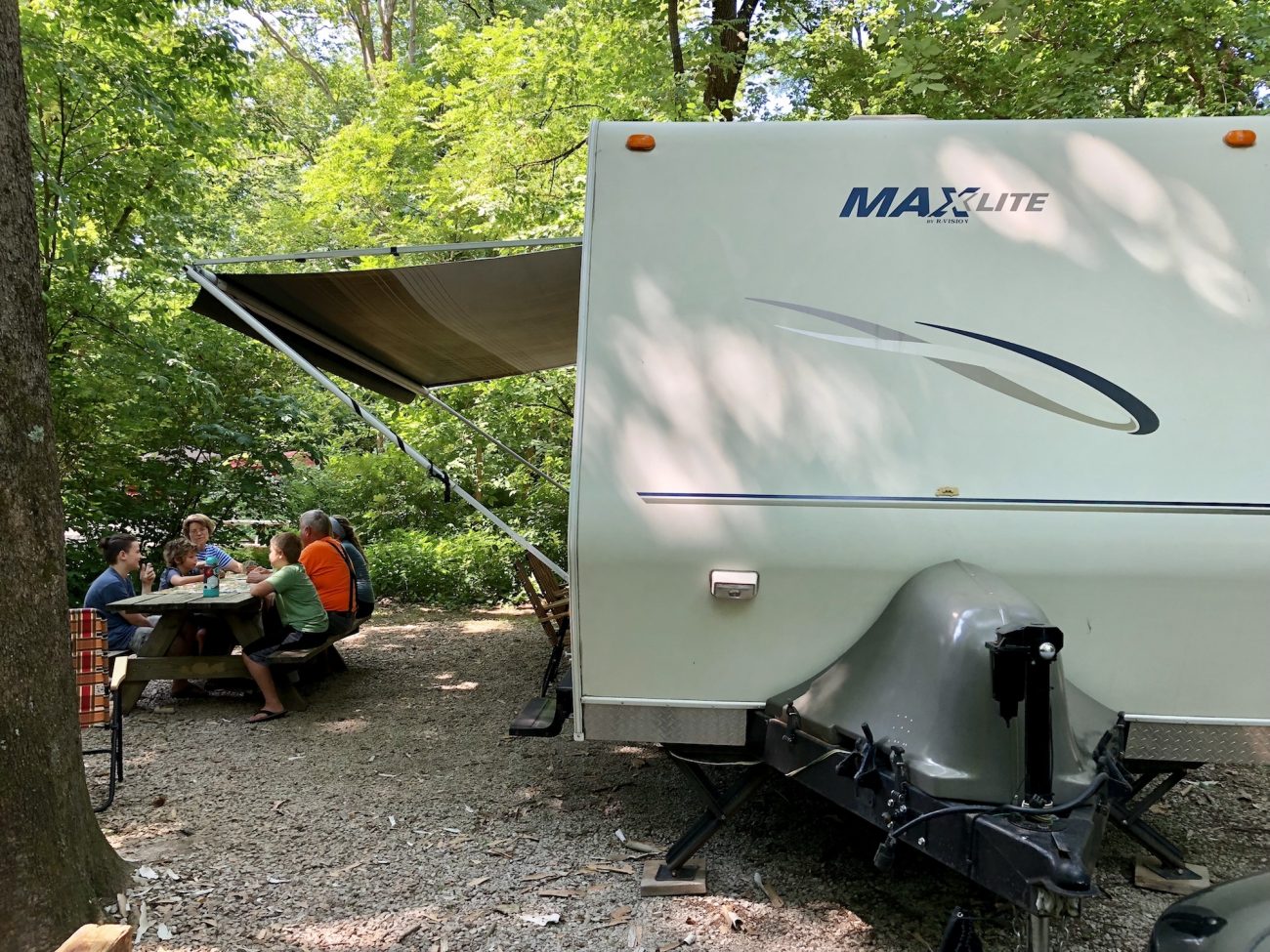 camping with mom and dad