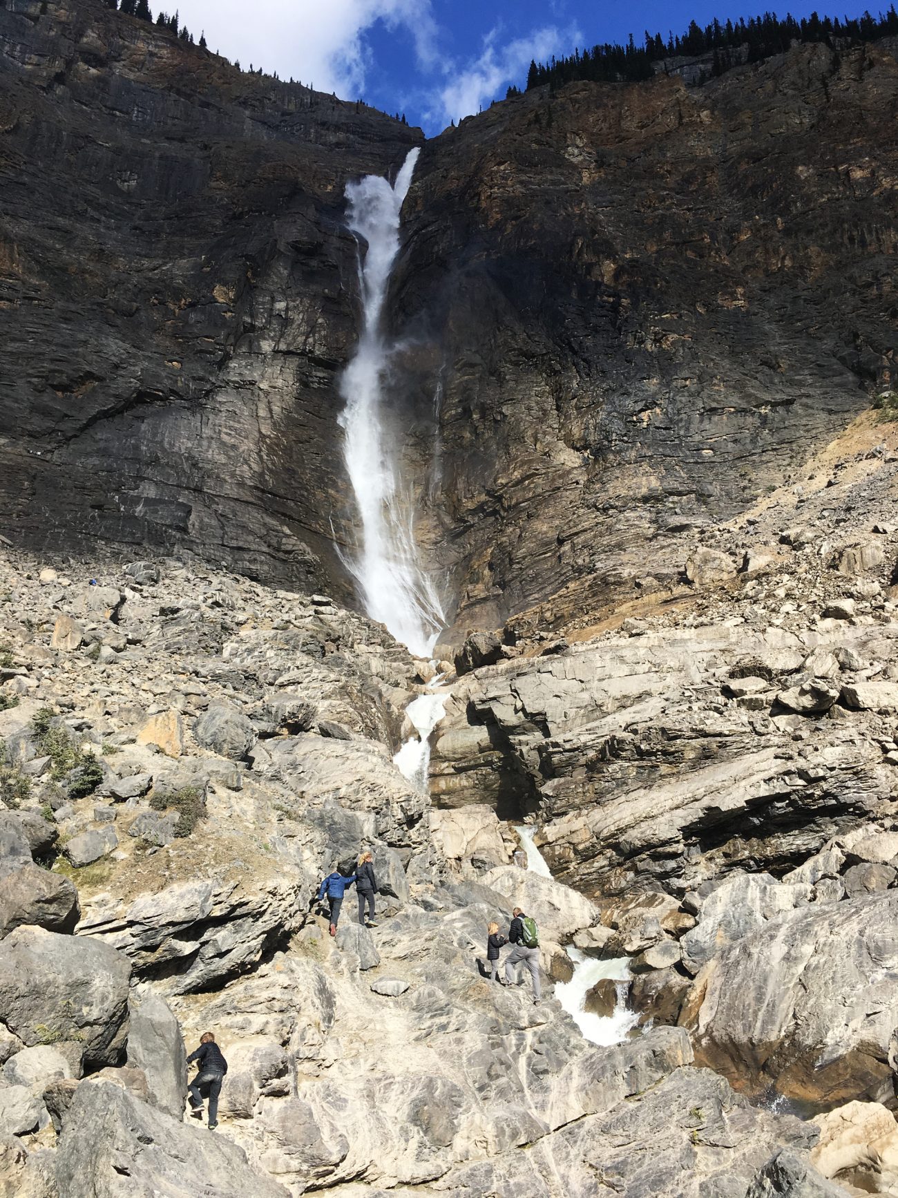 Canada Takakkaw Falls Climbing