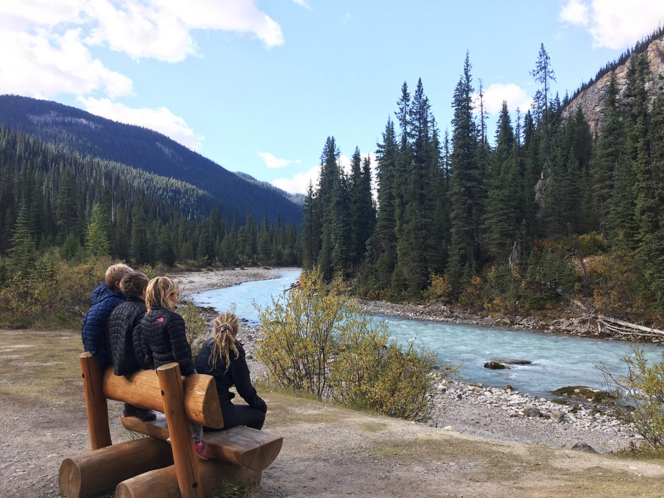 Canada Takakkaw Falls Kids Bench