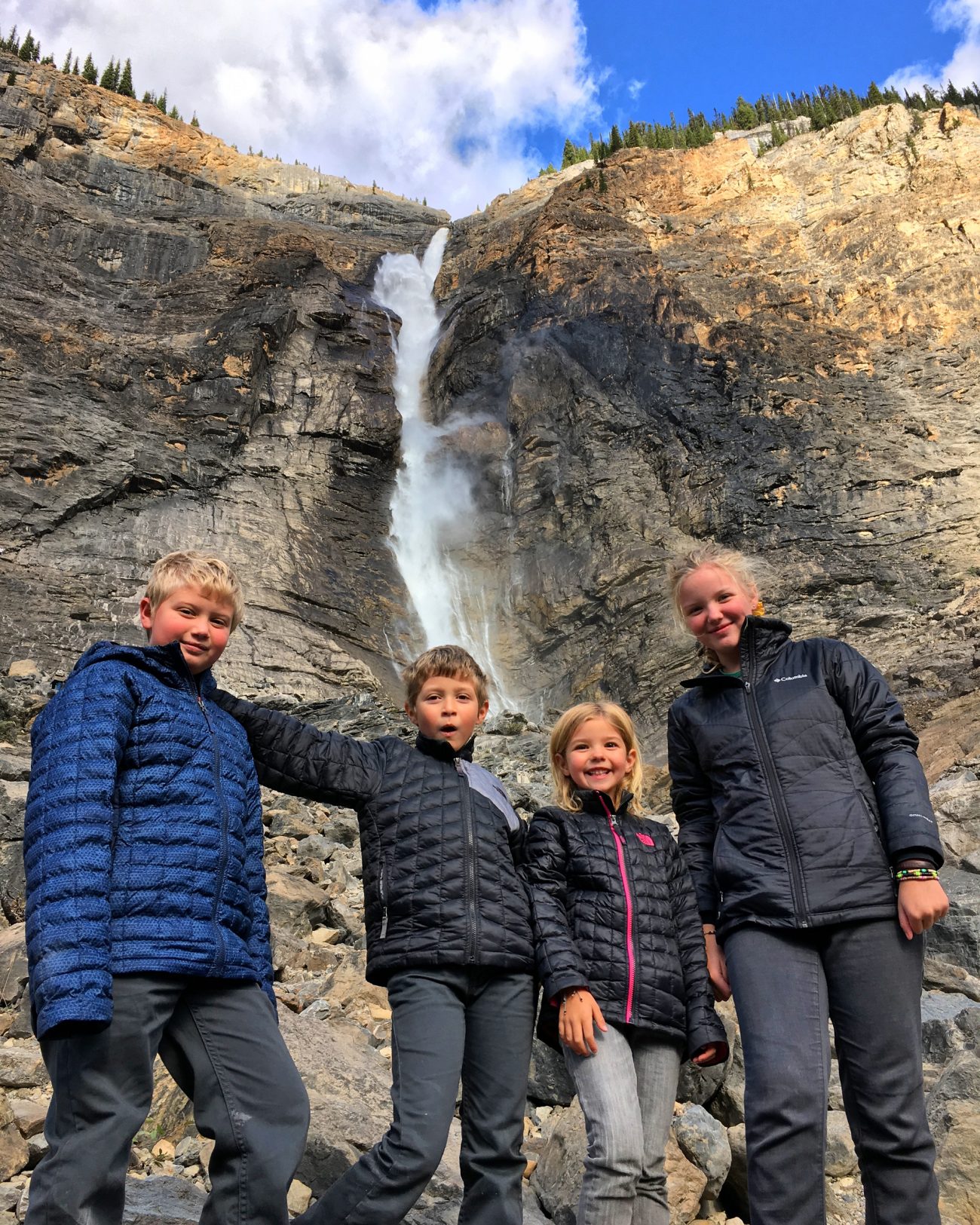 Canada Takakkaw Falls Kids