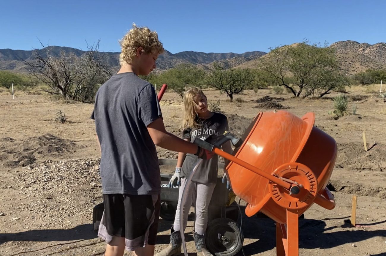 Solar Shed Office Part 4: Laying the First Course of Hyperadobe Bags