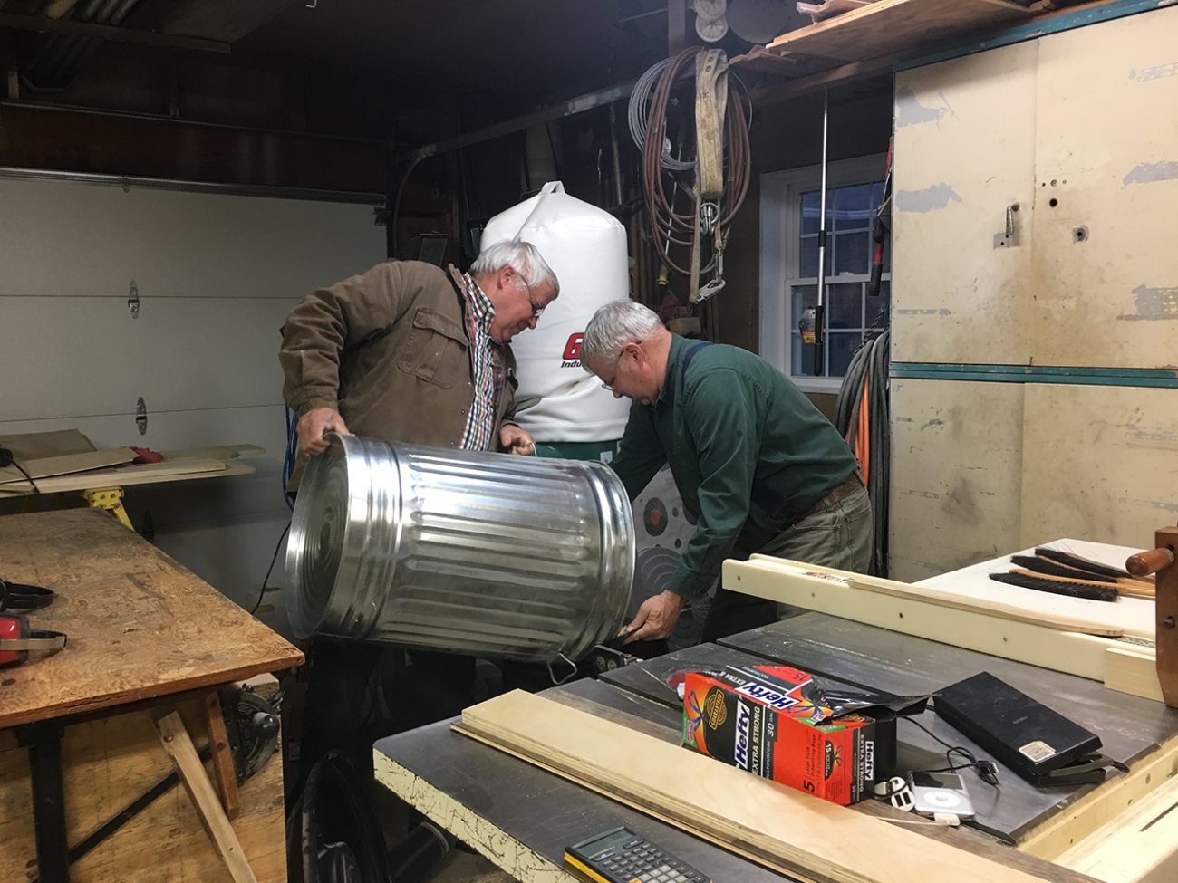 Dad And Fred Empty Sawdust