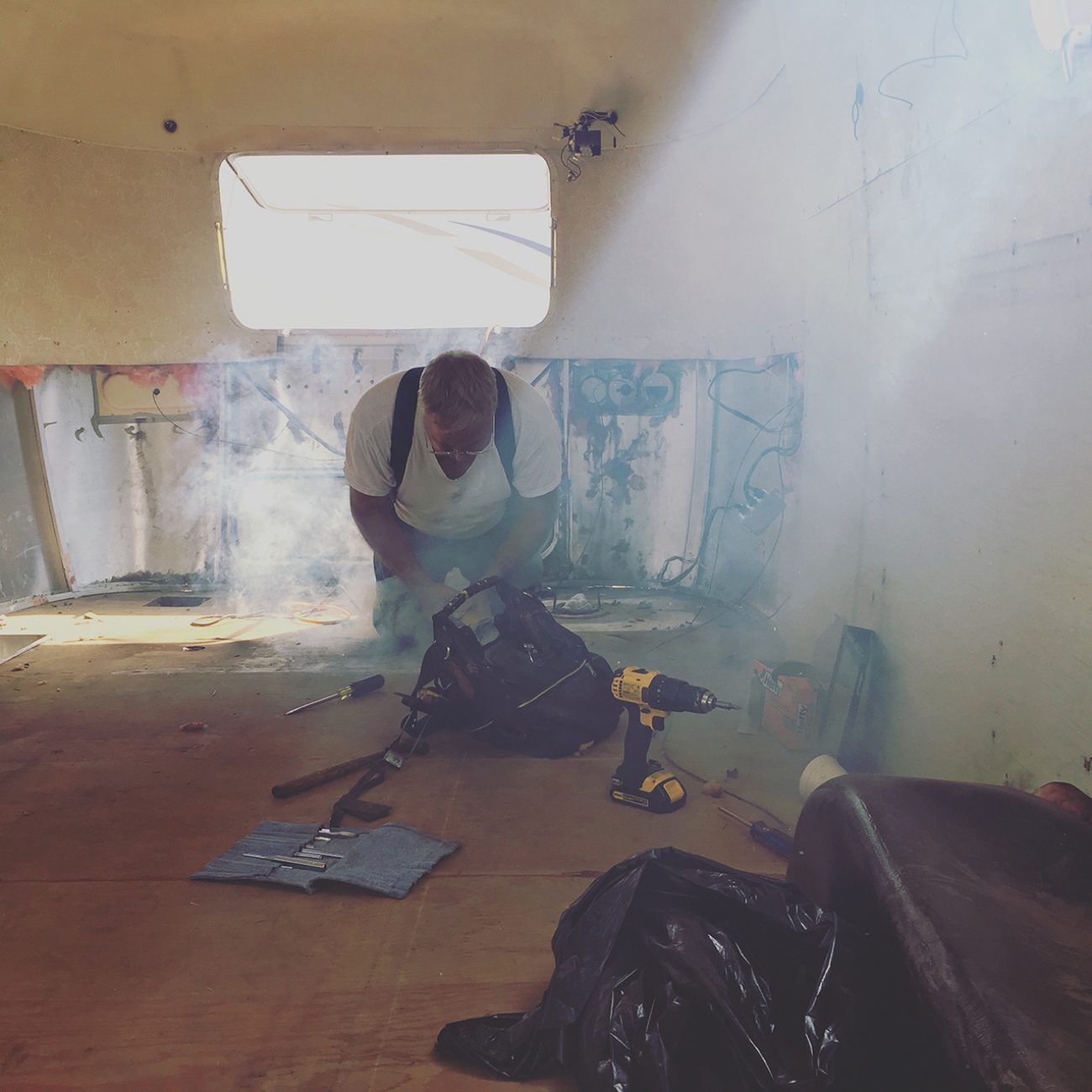 Dad Cutting Bolts