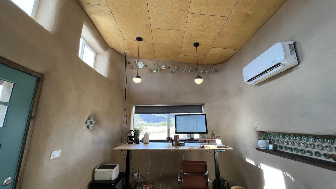 Solar Shed Earthbag Office