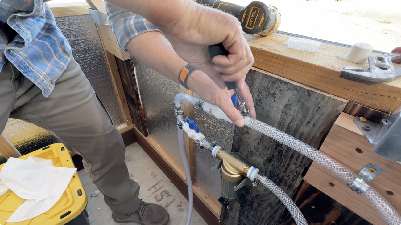 Flexible tube hose clamp loop