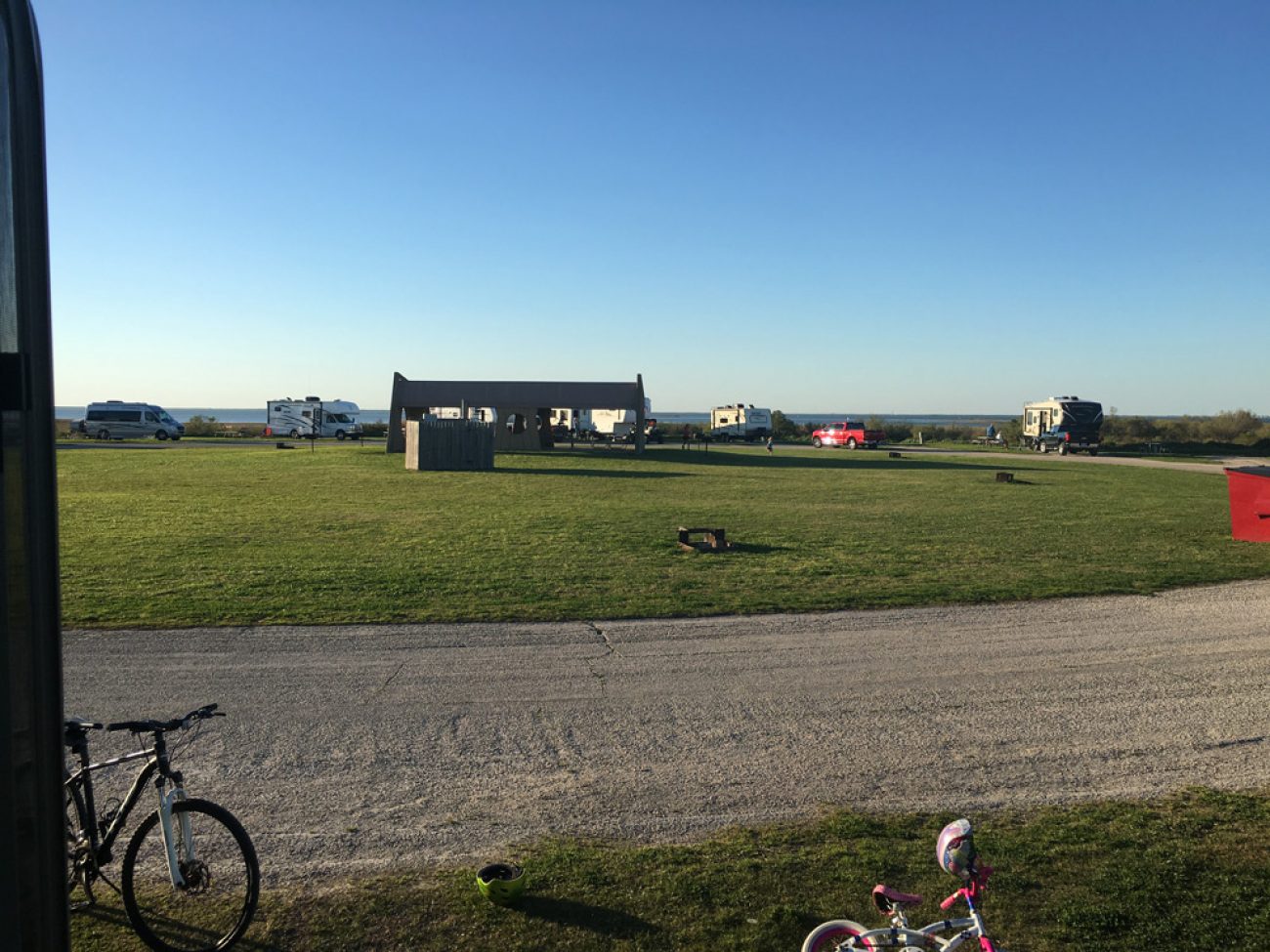 Galveston Island State Park Camping Bayside Tiny Shiny Home