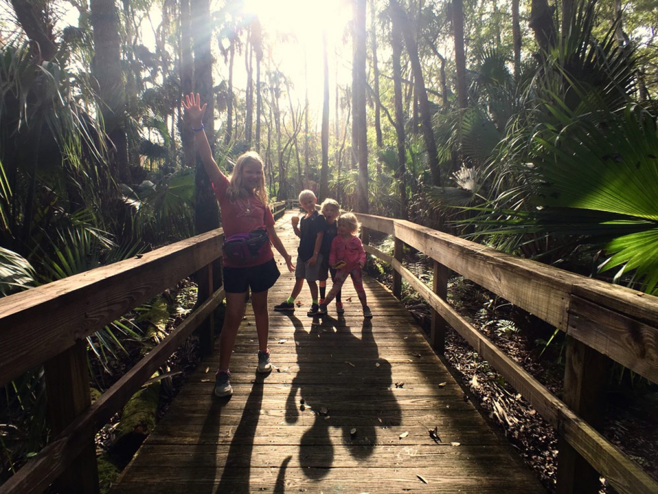 Kids at highlands hammock state park