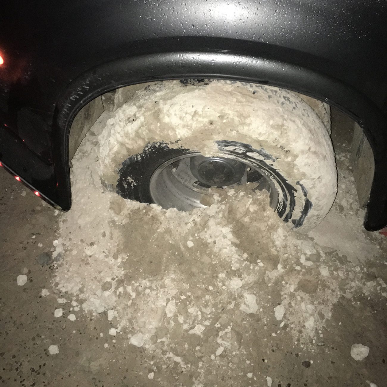 Lakemead Tire Stuck In Mud