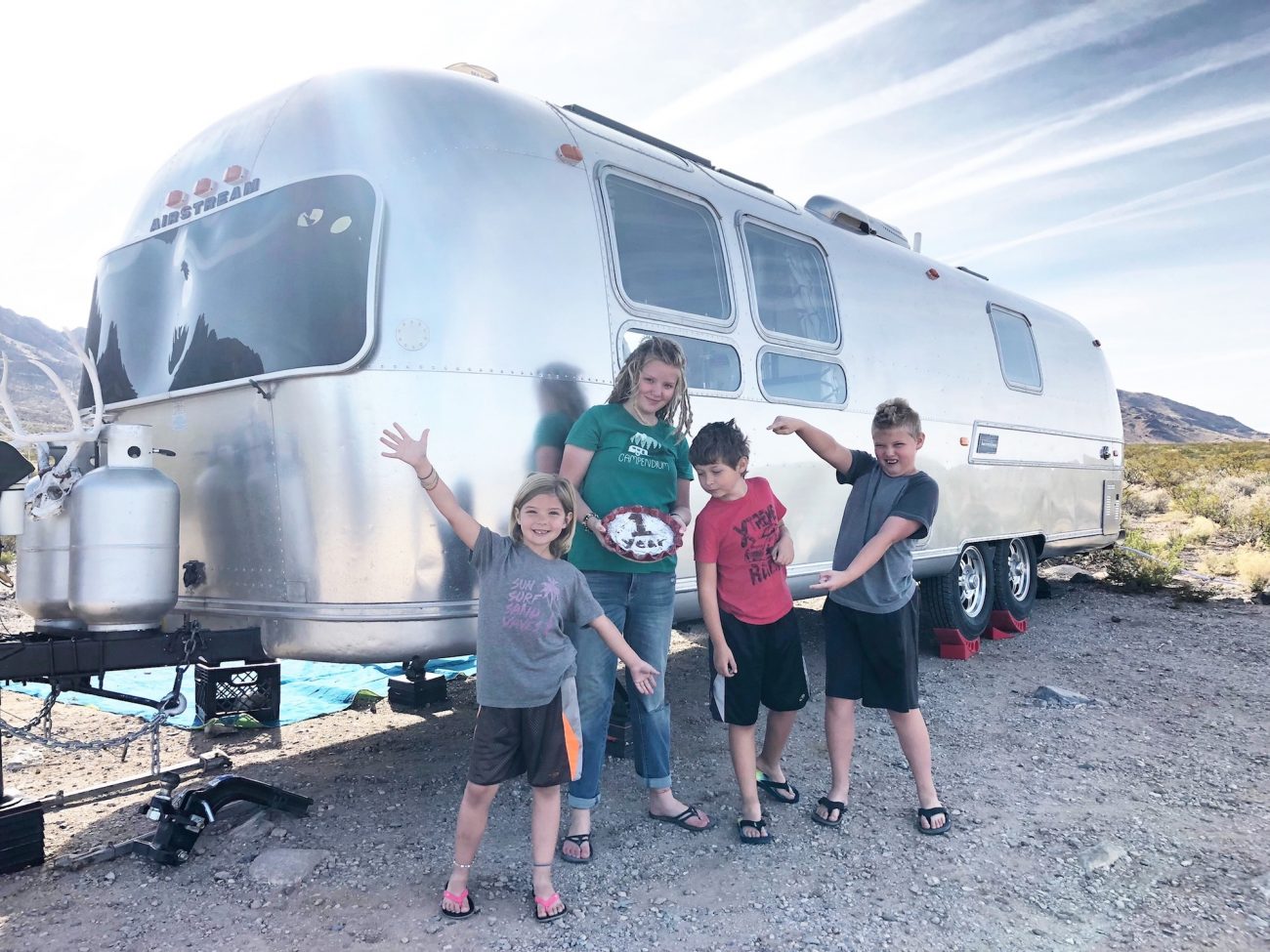 Celebrating one year in our Airstream