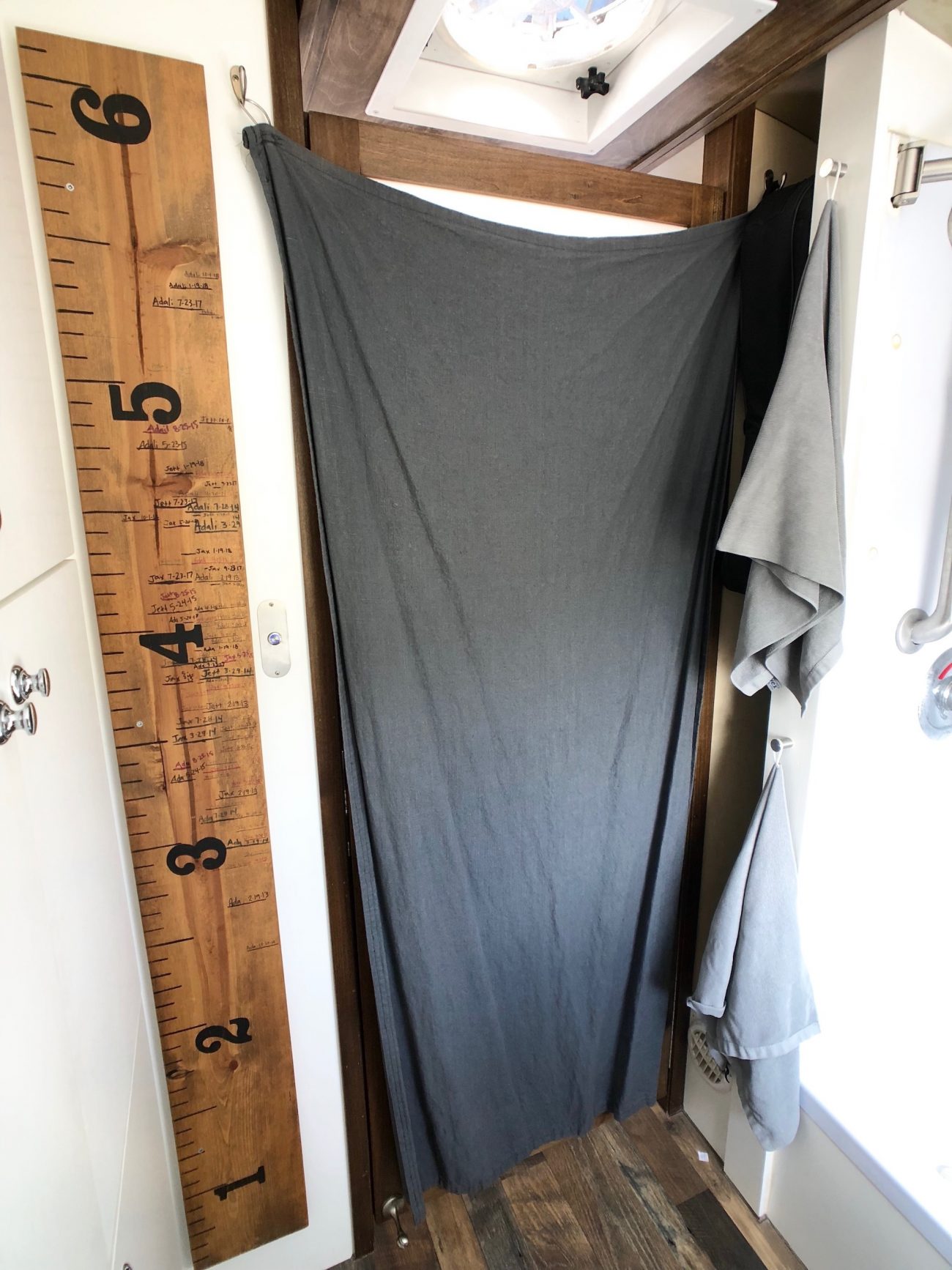 DIY RV Shower Transformed to a Closet 