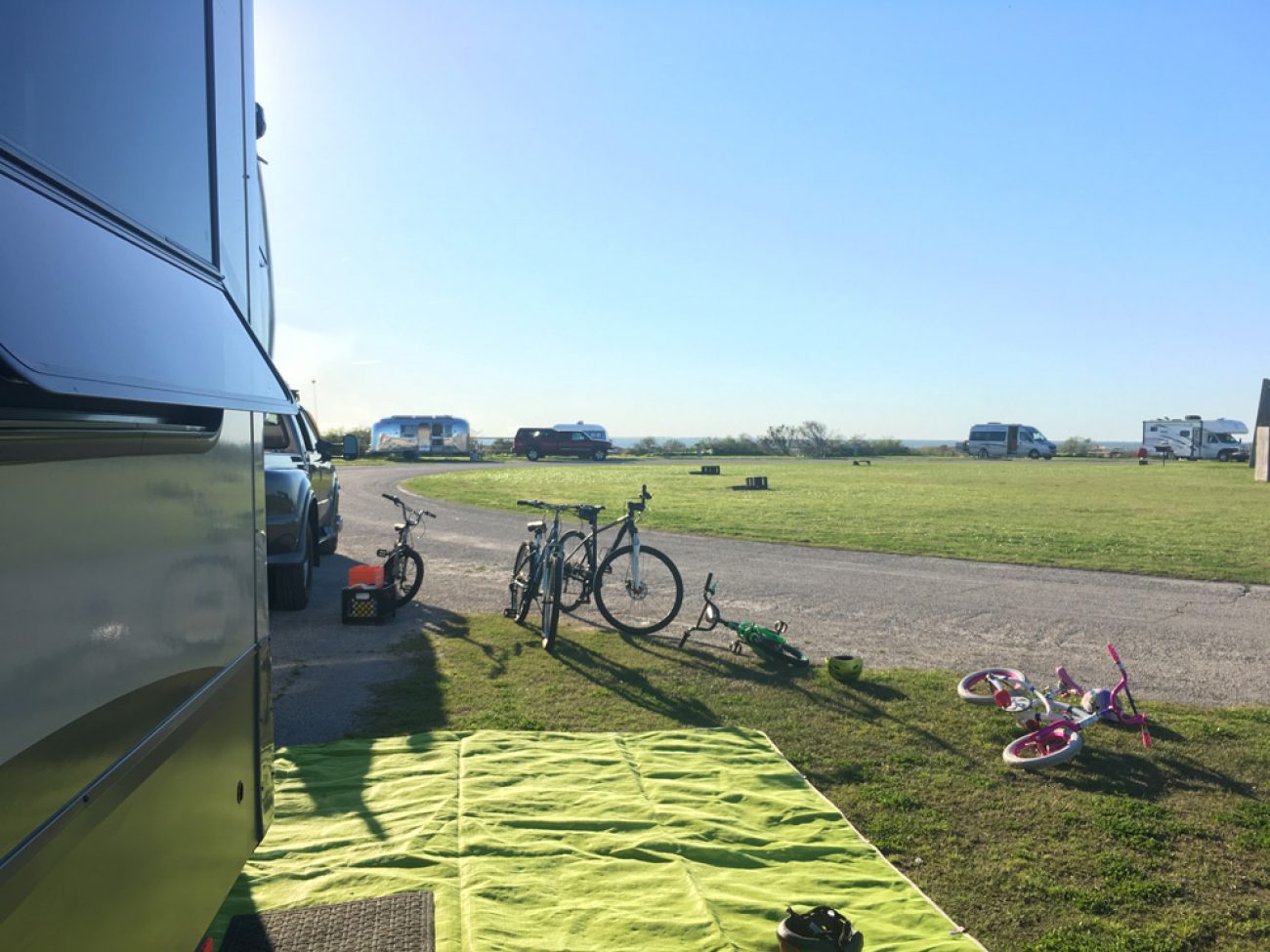 Galveston Island State Park Camping Bayside Tiny Shiny Home