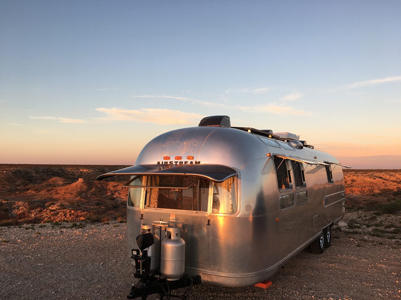 Sunset Airstream Roswell Awesome