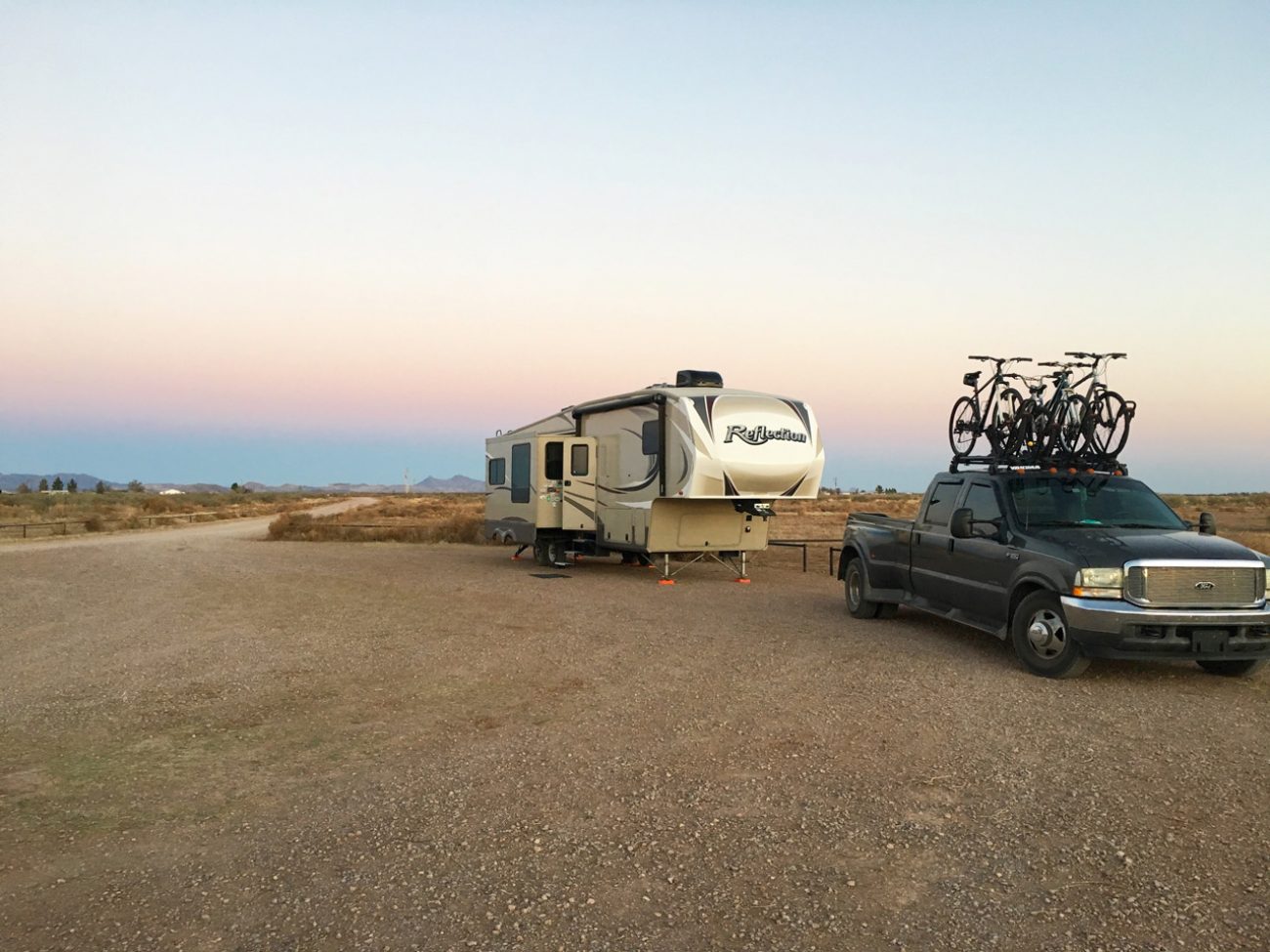 Truck at White Water Draw