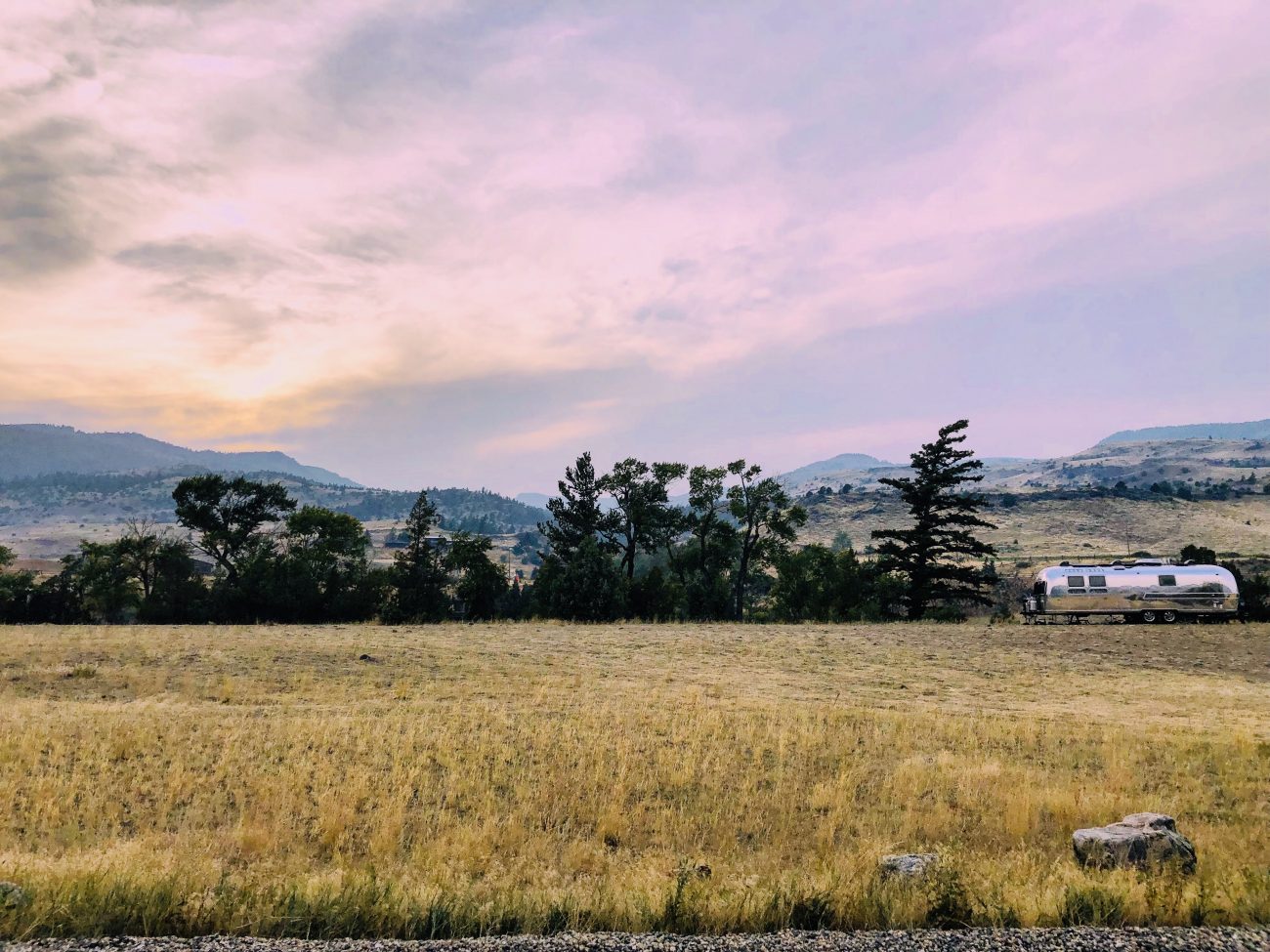 Yellowstone Pink Sunset